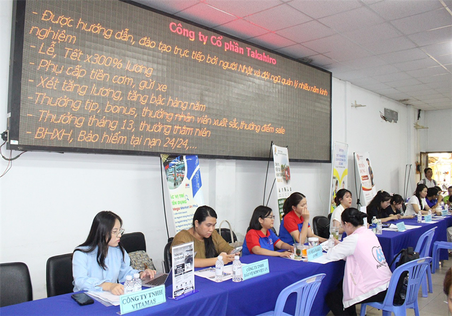 Các doanh nghiệp trên địa bàn TP.HCM đang có nhu cầu tuyển dụng hàng chục ngàn lao động